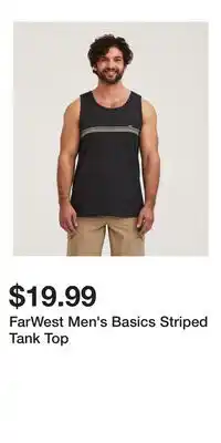Mark's FarWest Men's Basics Striped Tank Top offer