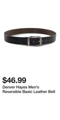 Mark's Denver Hayes Men's Reversible Basic Leather Belt offer