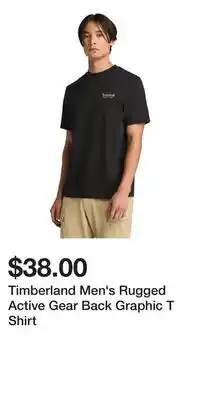Mark's Timberland Men's Rugged Active Gear Back Graphic T Shirt offer