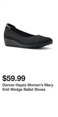 Mark's Denver Hayes Women's Mary Knit Wedge Ballet Shoes offer