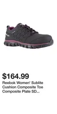 Mark's Reebok Women' Sublite Cushion Composite Toe Composite Plate SD Athletic Work Shoe#IB492 offer
