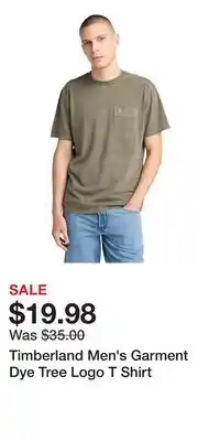 Mark's Timberland Men's Garment Dye Tree Logo T Shirt offer