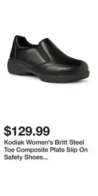 Mark's Kodiak Women's Britt Steel Toe Composite Plate Slip On Safety Shoes - Black offer