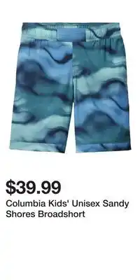 Mark's Columbia Kids' Unisex Sandy Shores Broadshort offer