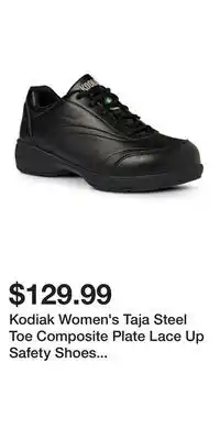 Mark's Kodiak Women's Taja Steel Toe Composite Plate Lace Up Safety Shoes - Black offer