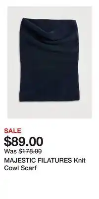 Holt Renfrew MAJESTIC FILATURES Knit Cowl Scarf offer