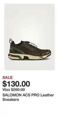 Holt Renfrew SALOMON ACS PRO Leather Sneakers offer