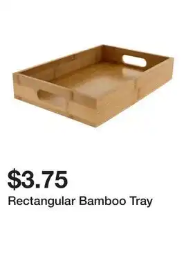 Dollarama Rectangular Bamboo Tray offer