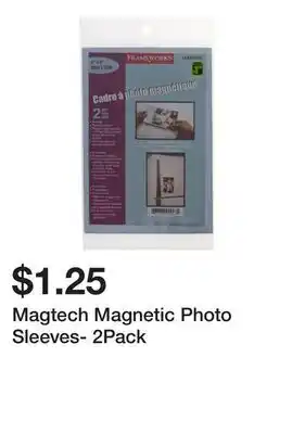 Dollarama Magtech Magnetic Photo Sleeves- 2Pack offer