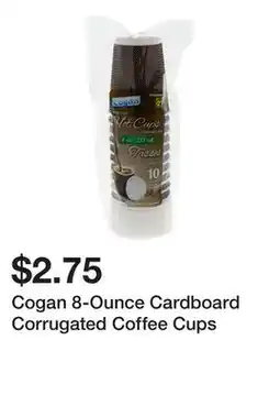 Dollarama Cogan 8-Ounce Cardboard Corrugated Coffee Cups offer