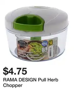 Dollarama RAMA DESIGN Pull Herb Chopper offer