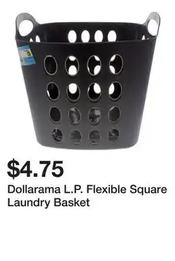 Dollarama Dollarama L.P. Flexible Square Laundry Basket offer