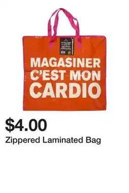 Dollarama Zippered Laminated Bag offer