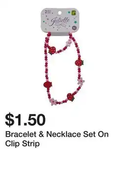 Dollarama Bracelet & Necklace Set On Clip Strip offer