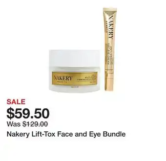 TSC Stores Nakery Lift-Tox Face and Eye Bundle offer