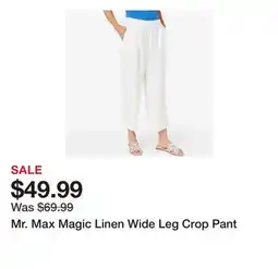 TSC Stores Mr. Max Magic Linen Wide Leg Crop Pant offer