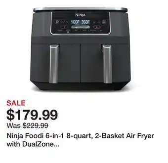TSC Stores Ninja Foodi 6-in-1 8-quart, 2-Basket Air Fryer with DualZone Technology offer