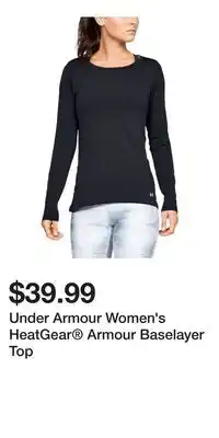 Sport Chek Under Armour Women's HeatGear Armour Baselayer Top offer