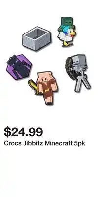 Sport Chek Crocs Jibbitz Minecraft 5pk offer