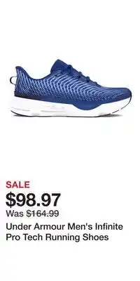 Sport Chek Under Armour Men's Infinite Pro Tech Running Shoes offer