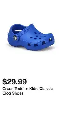 Sport Chek Crocs Toddler Kids' Classic Clog Shoes offer
