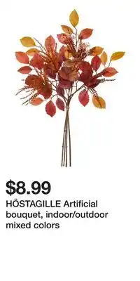 IKEA HÖSTAGILLE Artificial bouquet, indoor/outdoor mixed colors offer