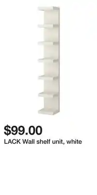 IKEA LACK Wall shelf unit, white offer
