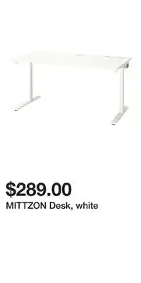 IKEA MITTZON Desk, white offer