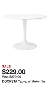 IKEA DOCKSTA Table, white/white offer