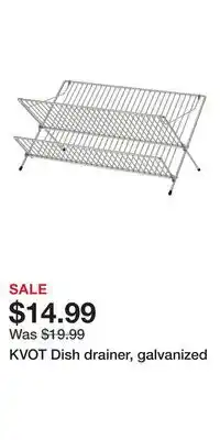 IKEA KVOT Dish drainer, galvanized offer