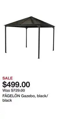 IKEA FÅGELÖN Gazebo, black/black offer