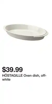 IKEA HÖSTAGILLE Oven dish, off-white offer