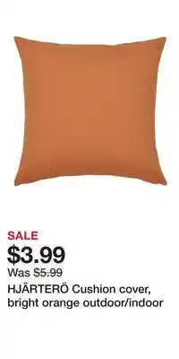 IKEA HJÄRTERÖ Cushion cover, bright orange outdoor/indoor offer
