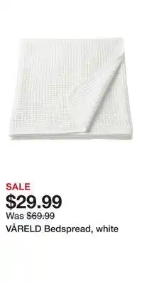 IKEA VÅRELD Bedspread, white offer