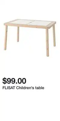 IKEA FLISAT Children's table offer