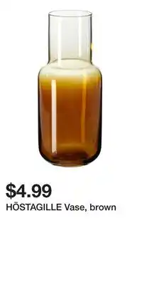 IKEA HÖSTAGILLE Vase, brown offer
