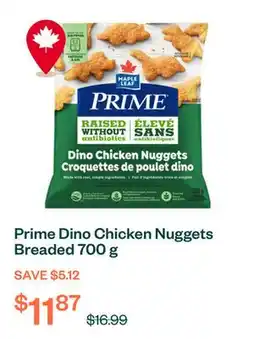 Voilà Prime Dino Chicken Nuggets Breaded 700 g offer