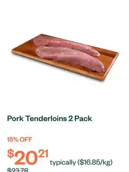 Voilà Pork Tenderloins 2 Pack offer