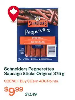 Voilà Schneiders Pepperettes Sausage Sticks Original 375 g offer