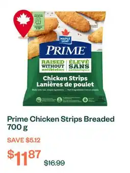 Voilà Prime Chicken Strips Breaded 700 g offer