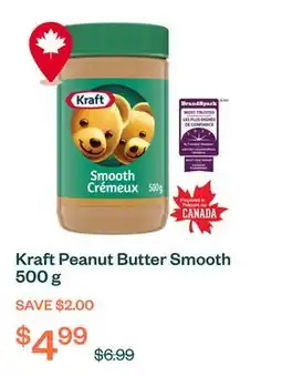 Voilà Kraft Peanut Butter Smooth 500 g offer