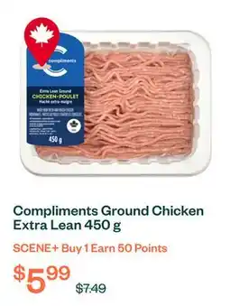 Voilà Compliments Ground Chicken Extra Lean 450 g offer