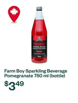 Voilà Farm Boy Sparkling Beverage Pomegranate 750 ml (bottle) offer