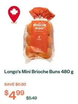 Voilà Longo's Mini Brioche Buns 480 g offer
