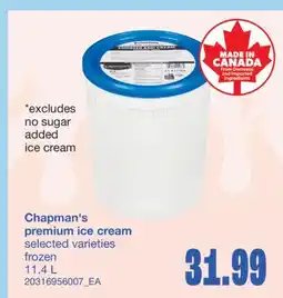 Wholesale Club PREMIUM ICE CREAM, 11.4 L offer