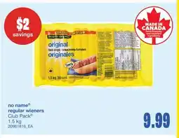 Wholesale Club REGULAR WIENERS, 1.5 kg offer