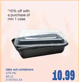 Wholesale Club TAKE OUT CONTAINERS, 475 mL 50 ct offer