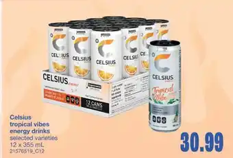 Wholesale Club TROPICAL VIBES ENERGY DRINKS, 12 x 355 mL offer