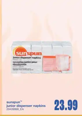 Wholesale Club JUNIOR DISPENSER NAPKINS offer