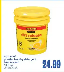 Wholesale Club POWDER LAUNDRY DETERGENT LEMON SCENT, 14.5 kg offer